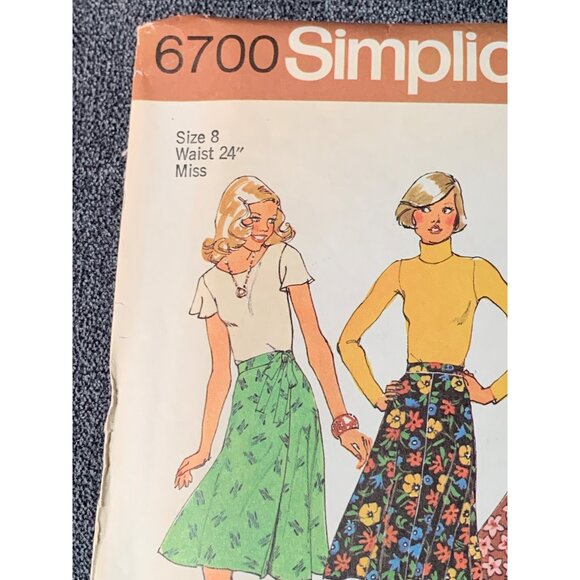 Simplicity Misses Skirt Pant Sewing Pattern sz 8 6700 - Picture 2 of 4
